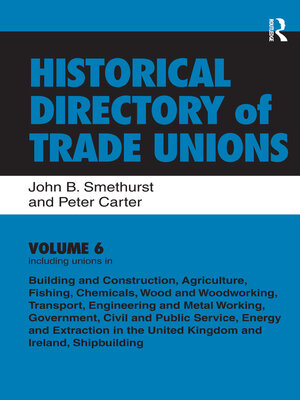 cover image of Historical Directory of Trade Unions